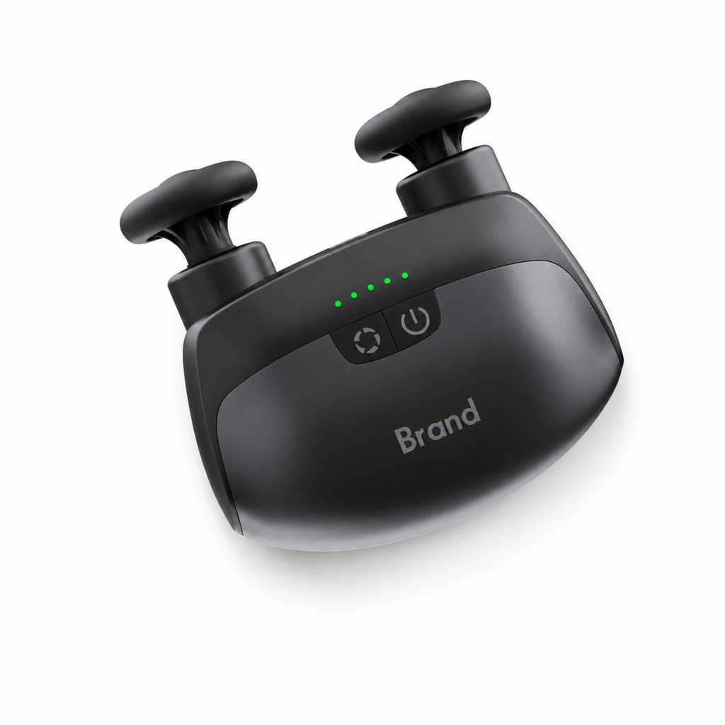 Dual-Head Heated Massage Gun