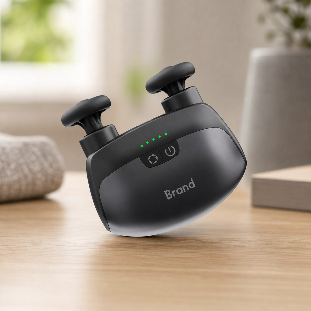 Dual-Head Heated Massage Gun