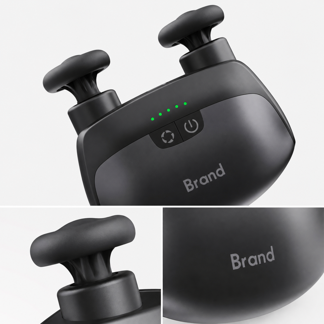 Dual-Head Heated Massage Gun