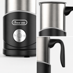 4-in-1 Detachable Milk Frother with Handle Options