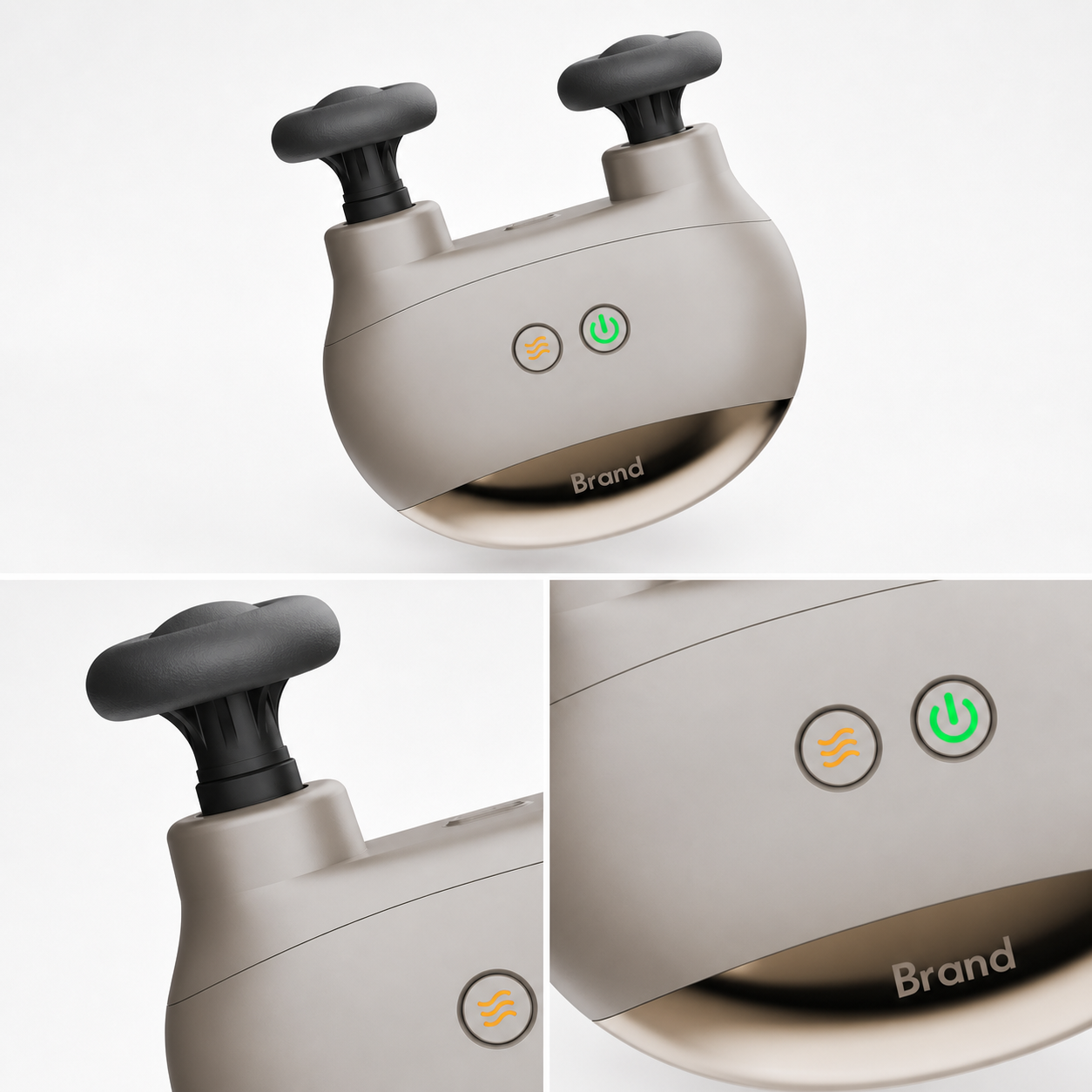 Dual-Head Massage Gun with Optional Heat