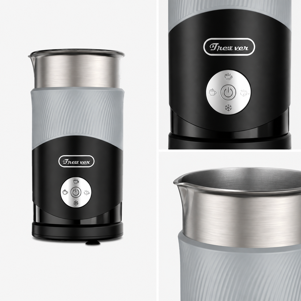 4-in-1 Electric Milk Frother with Detachable Jug
