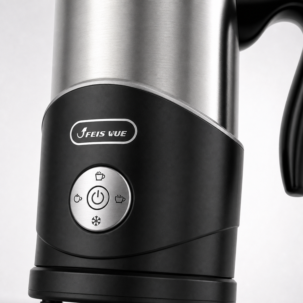 4-in-1 Detachable Milk Frother with Handle Options