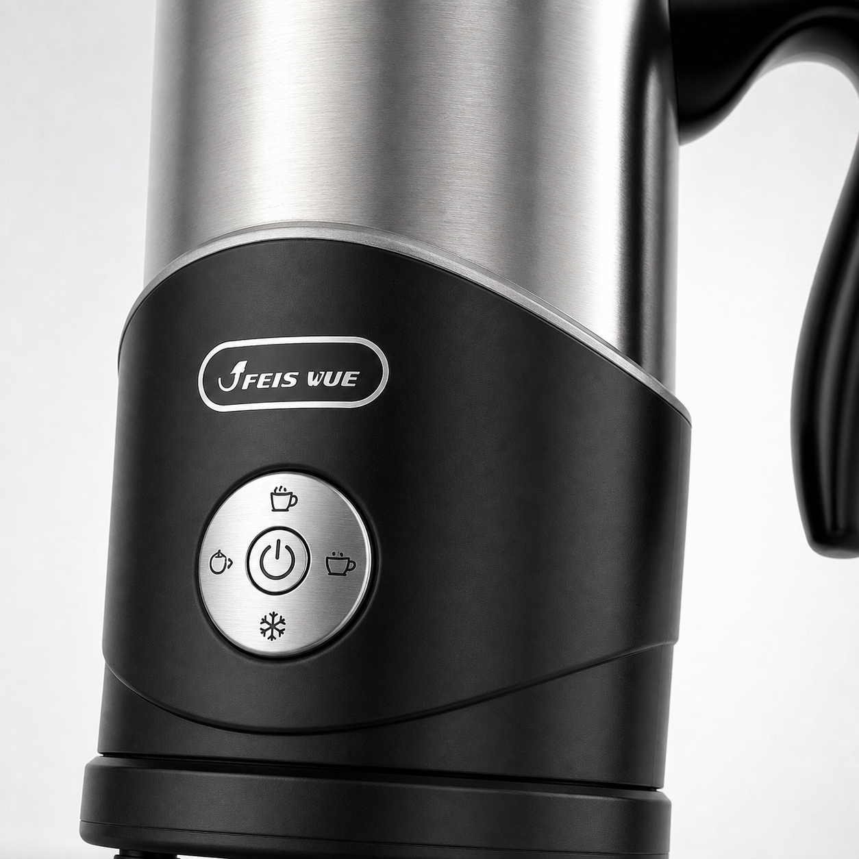 4-in-1 Detachable Milk Frother with Handle Options