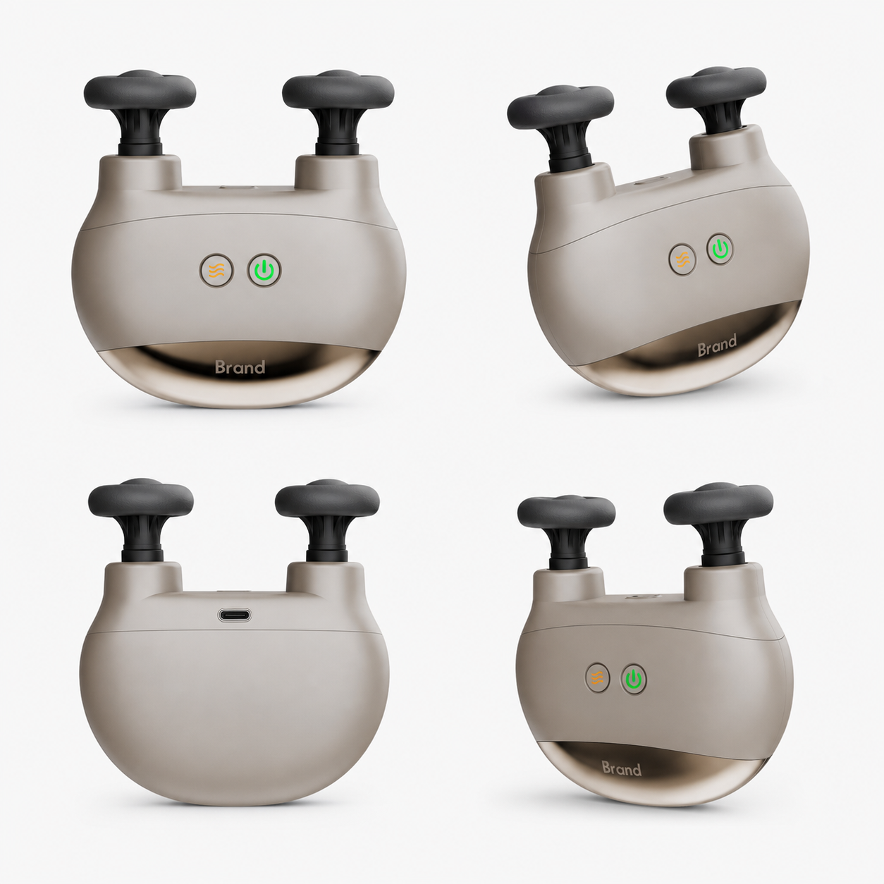 Dual-Head Massage Gun with Optional Heat