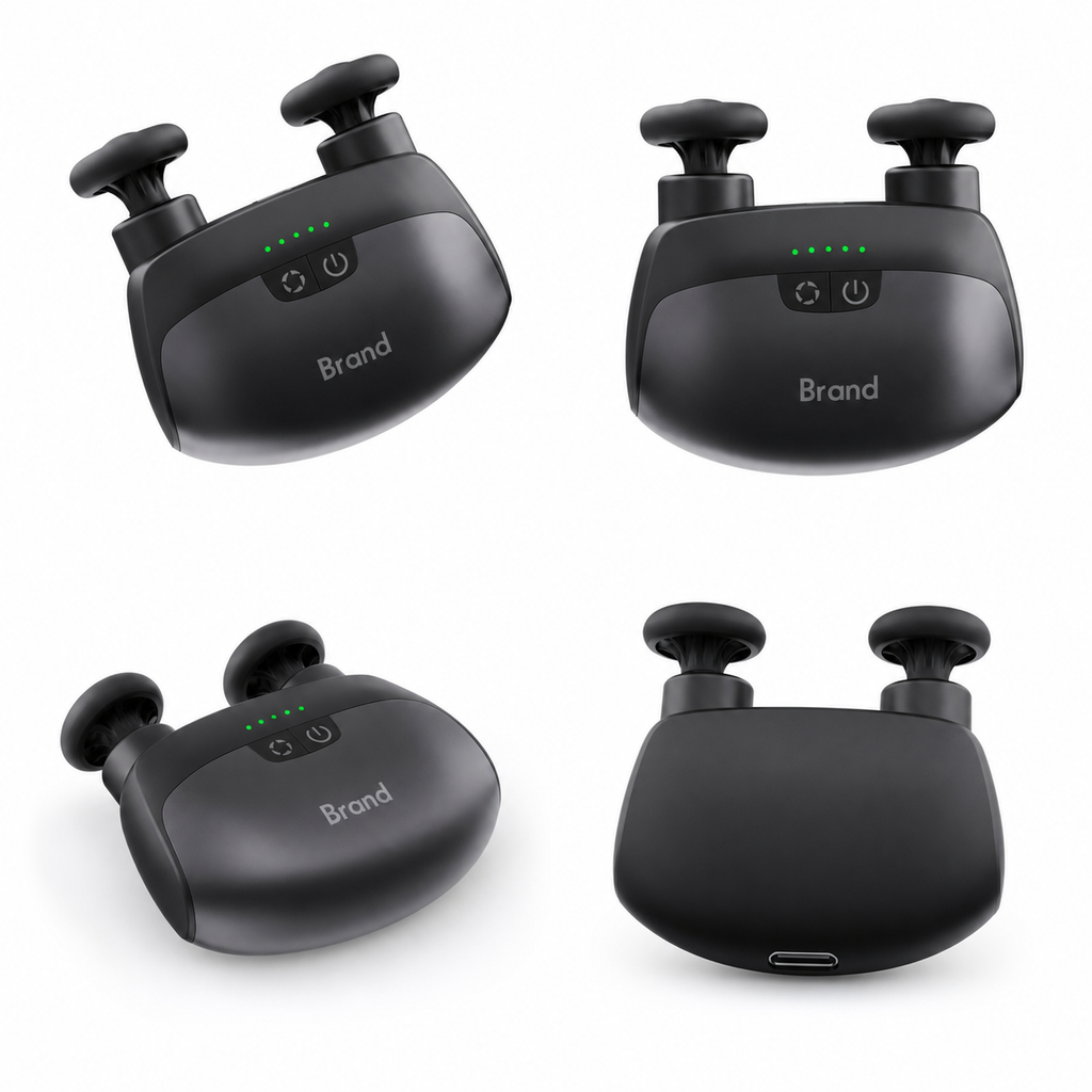 Dual-Head Heated Massage Gun