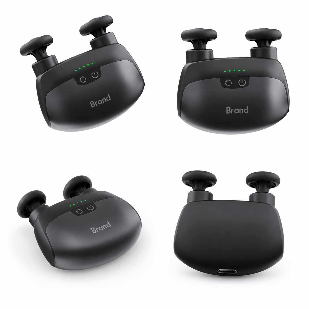 Dual-Head Heated Massage Gun