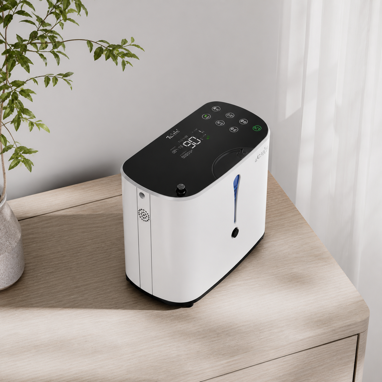 1L Home Oxygen Concentrator with Nebulizer & Touch Control