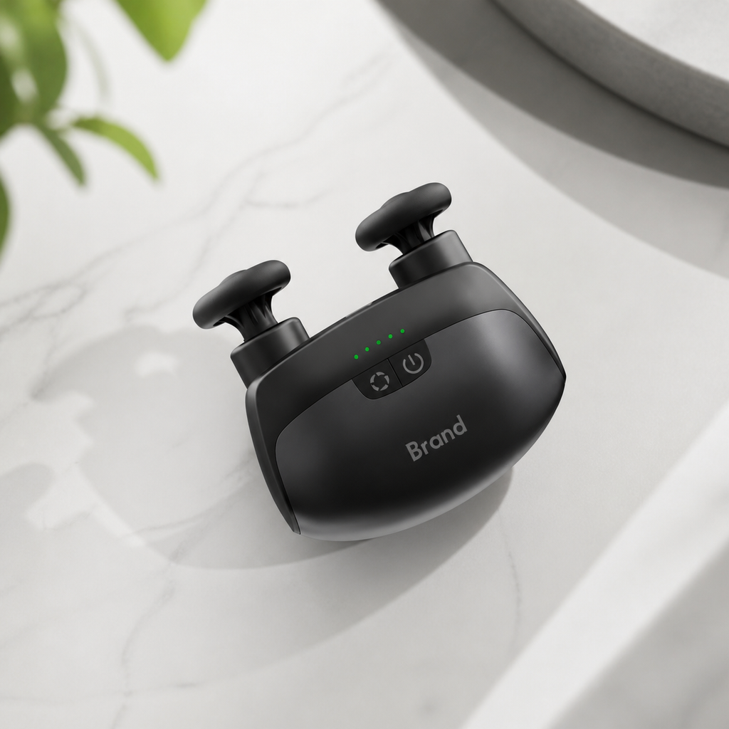 Dual-Head Heated Massage Gun
