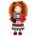AVINO Handmade Waldorf Doll - Diana - Cute Christmas Holiday Dress