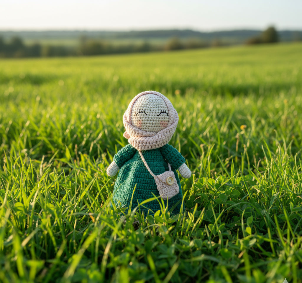 AVINO Handmade Waldorf Doll - Handmade Muslim Hijab Doll