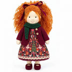 AVINO Handmade Waldorf Doll - Diana - Christmas Holiday Dress