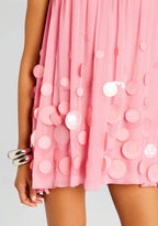 Sherry Embellished Dress - Fondant Pink