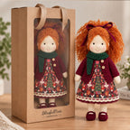 AVINO Handmade Waldorf Doll - Diana - Christmas Holiday Dress