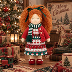 AVINO Handmade Waldorf Doll - Diana - Cute Christmas Holiday Dress