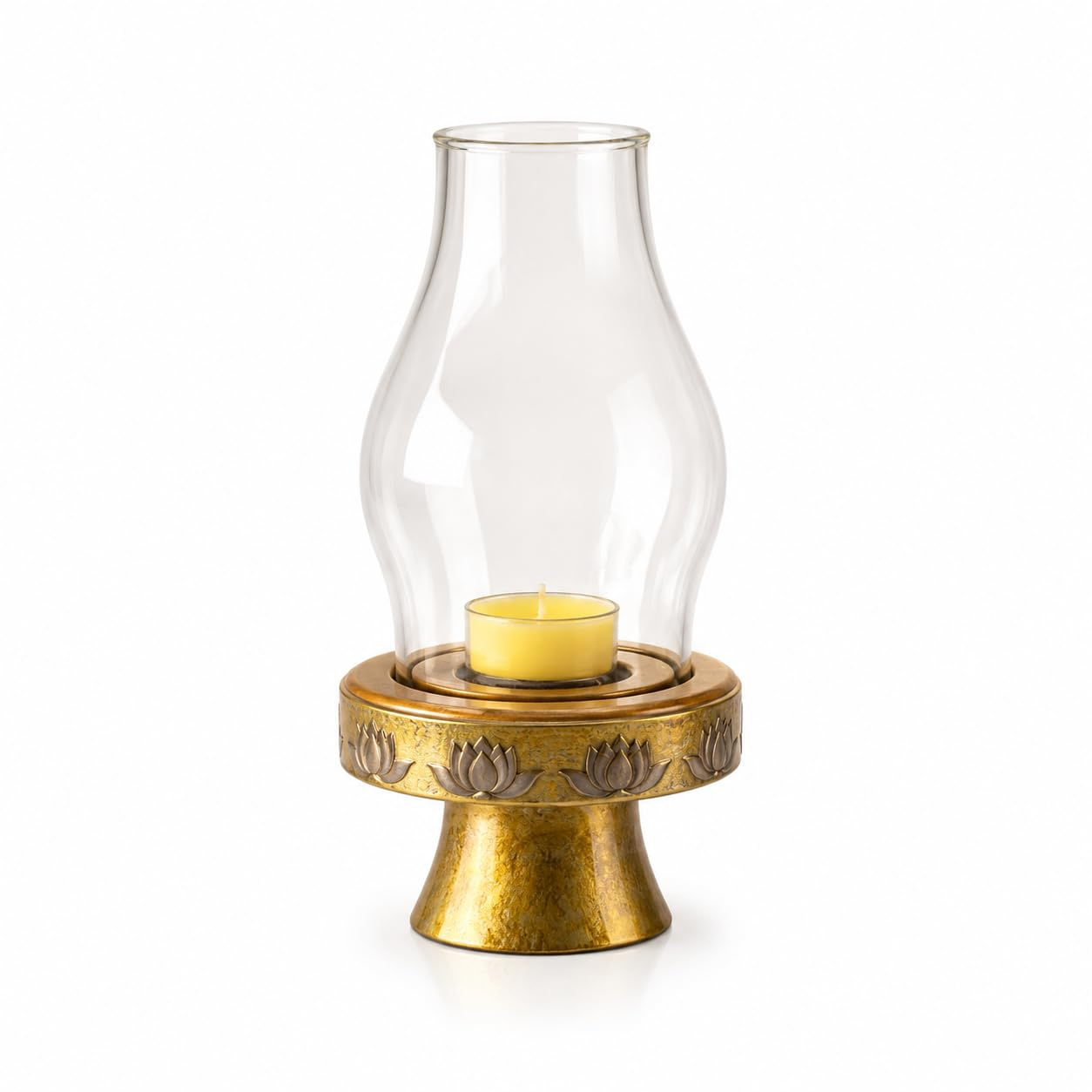 Premium Titanium Oil Burner with Walnut Base – Elegant Essential Oil Diffuser & Candle Holder