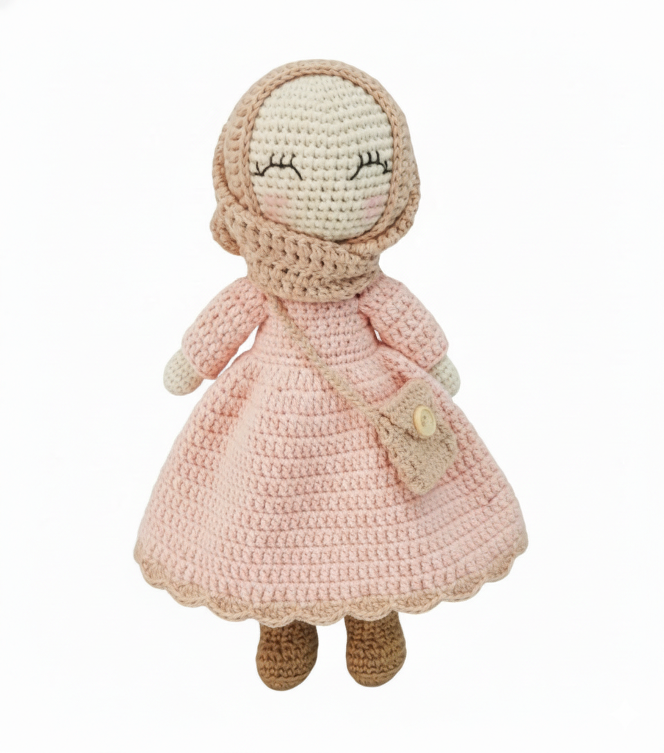 AVINO Handmade Waldorf Doll - Handmade Muslim Hijab Doll