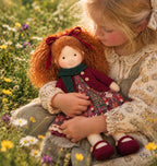 AVINO Handmade Waldorf Doll - Diana - Christmas Holiday Dress