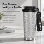 Premium Titanium Travel Coffee Mug – Double-Layer Insulated 535ml Tumbler
