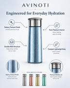 AVINOTI Galaxy Series Titanium Insulated Bottle – Lightweight Double-Wall Travel Cup