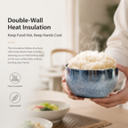 Premium Titanium Rice Bowls – Lightweight Double-Layer Insulated 400ml Bowls