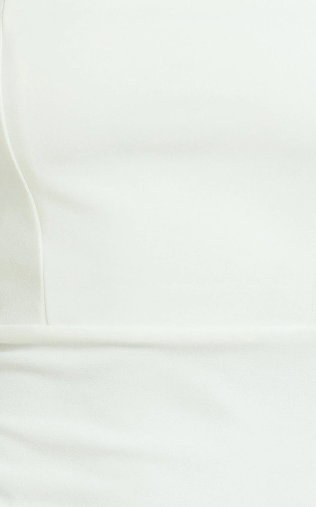 Vanessa Midi Dress - Halter Neck Below Knee Column Dress in White
