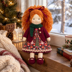 AVINO Handmade Waldorf Doll - Diana - Christmas Holiday Dress