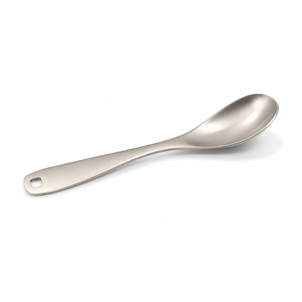 AVINOTI Pure Titanium Soup Spoon – Lightweight Reusable Dining Spoon