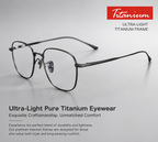 Ultra-Light Titanium Eyeglass Frames – Men & Women Fashion Eyewear