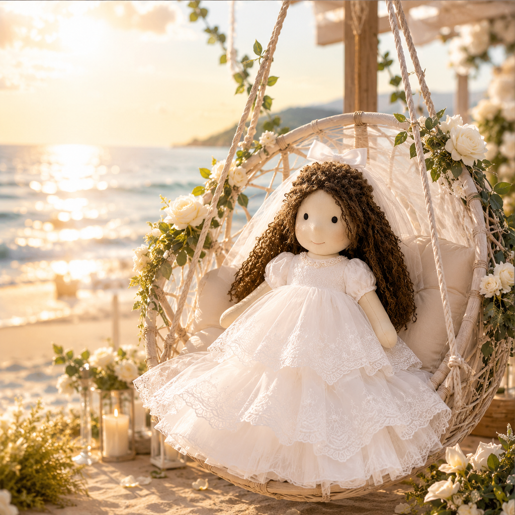 AVINO Handmade Waldorf Doll - Grace Bride