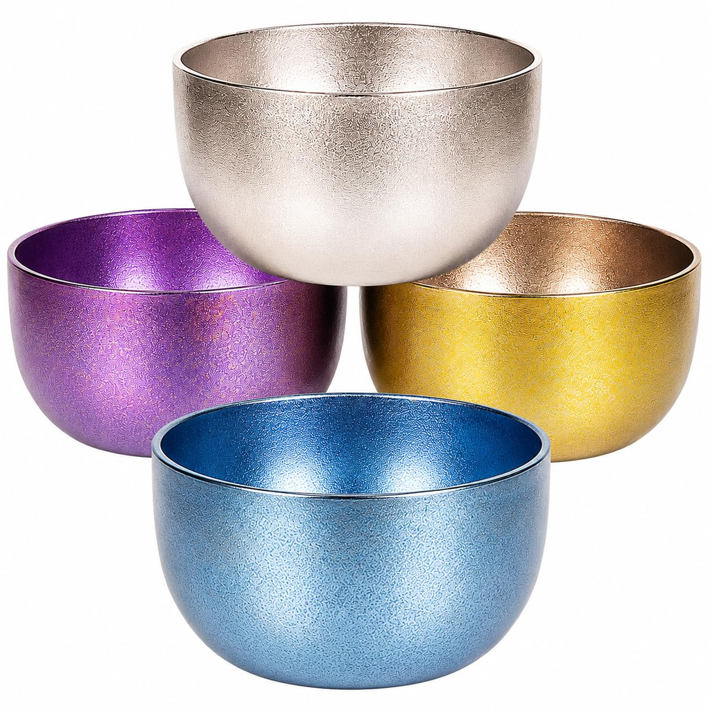 Premium Titanium Rice Bowls – Lightweight Double-Layer Insulated 400ml Bowls