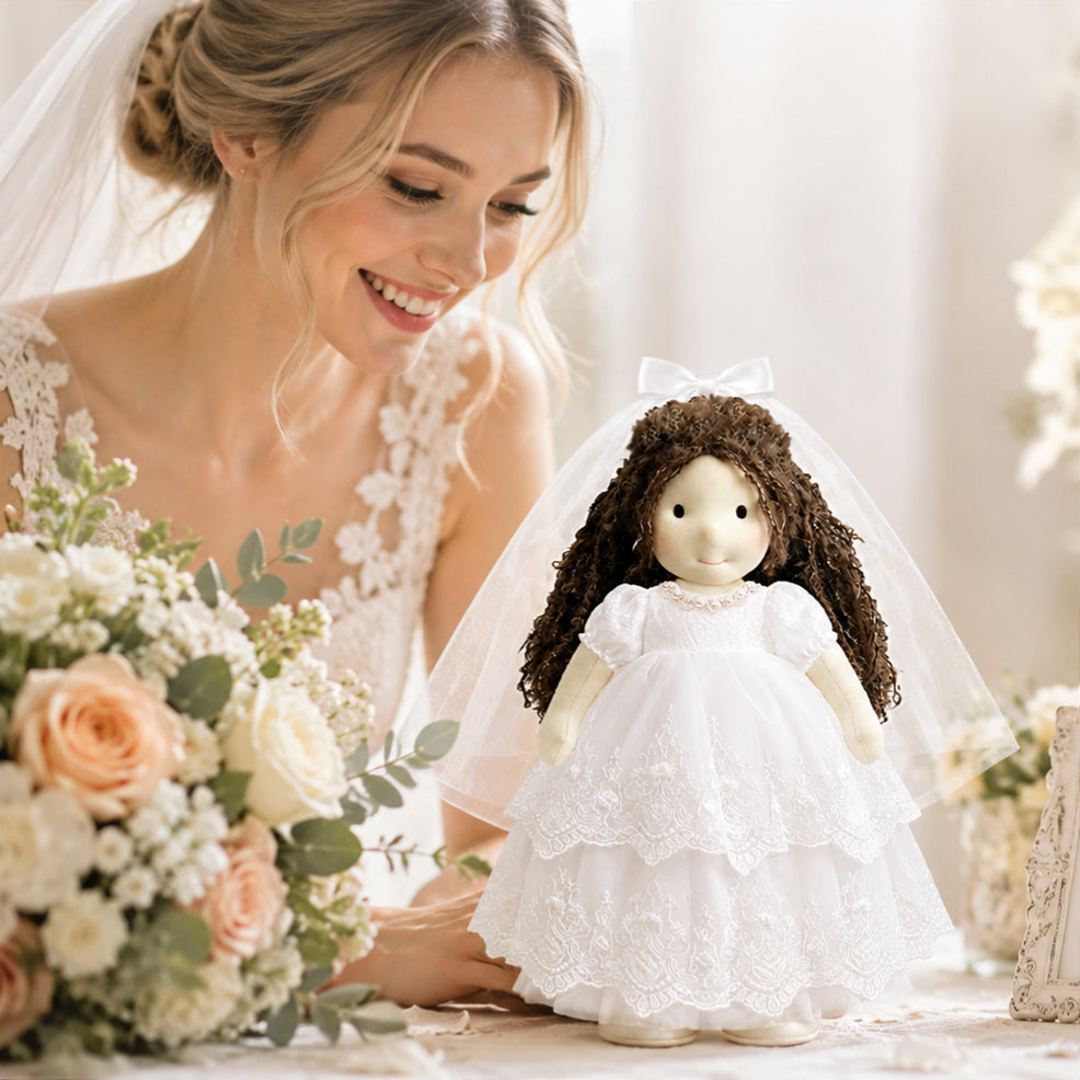 AVINO Handmade Waldorf Doll - Grace Bride