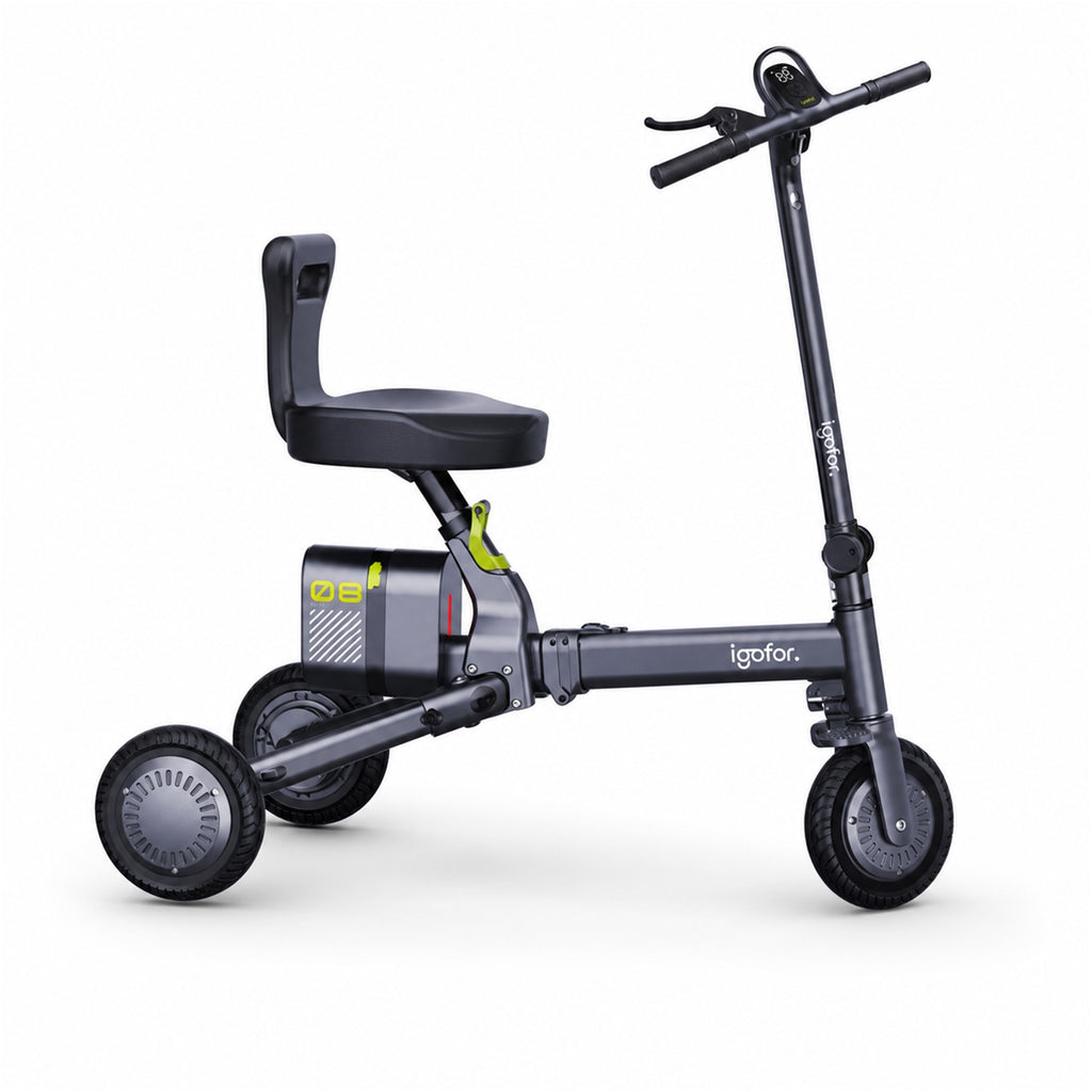 Trifold Electric Mobility Scooter with Removable Battery