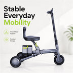 Trifold Electric Mobility Scooter with Removable Battery
