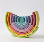 Wooden Rainbow Stacking Toy, 40 Piece Color Sorting Blocks - Product View 2
