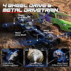 JIUSI SC10 1:10 4WD RC Monster Truck, Off-Road Remote Control Car - Product View 5