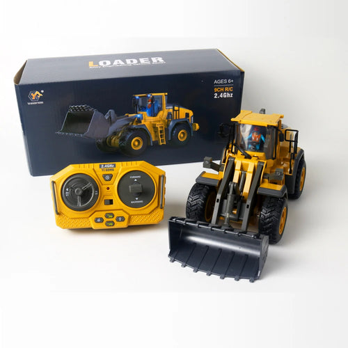 1:20 Alloy RC Loader, 9-Channel Remote Control Construction Toy - Product View 1