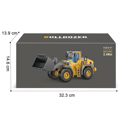 1:20 Alloy RC Loader, 9-Channel Remote Control Construction Toy - Product View 2