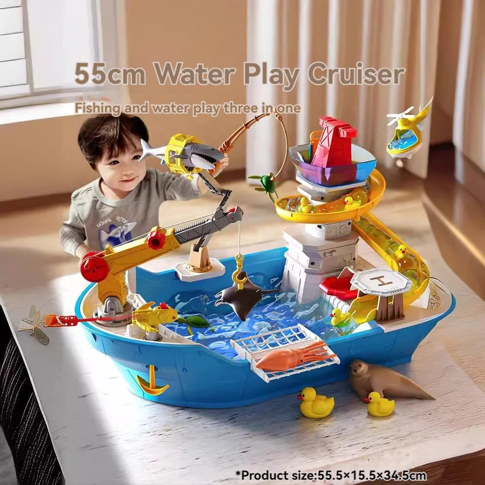 Kids Fishing Game Toy, Family Water Play Pretend Play Set - Product View 3