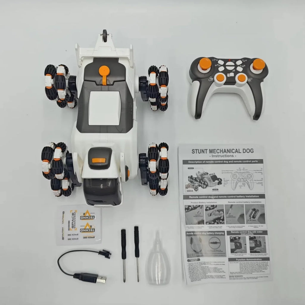 SJY-2203 RC Stunt Car, 8 Wheel Spraying Robot Dog with Music - Product View 5