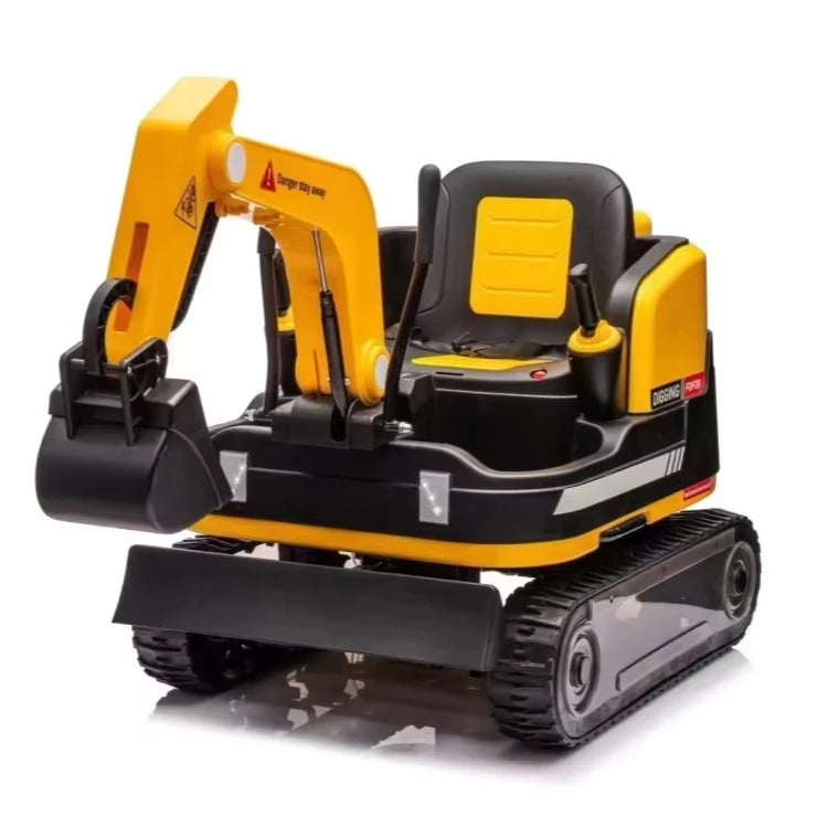 12V Ride-On Excavator Car for Kids, Remote Control Digging Toy - Product View 4