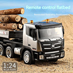 1:18 Brushless RC Flatbed Trailer Truck JS-801, Metal Build - Product View 3