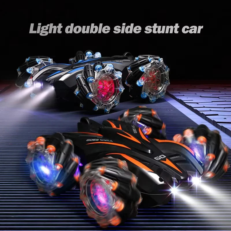 2.4G RC Stunt Drift Car, 360 Degree Climbing Toy with Lights - Product View 2
