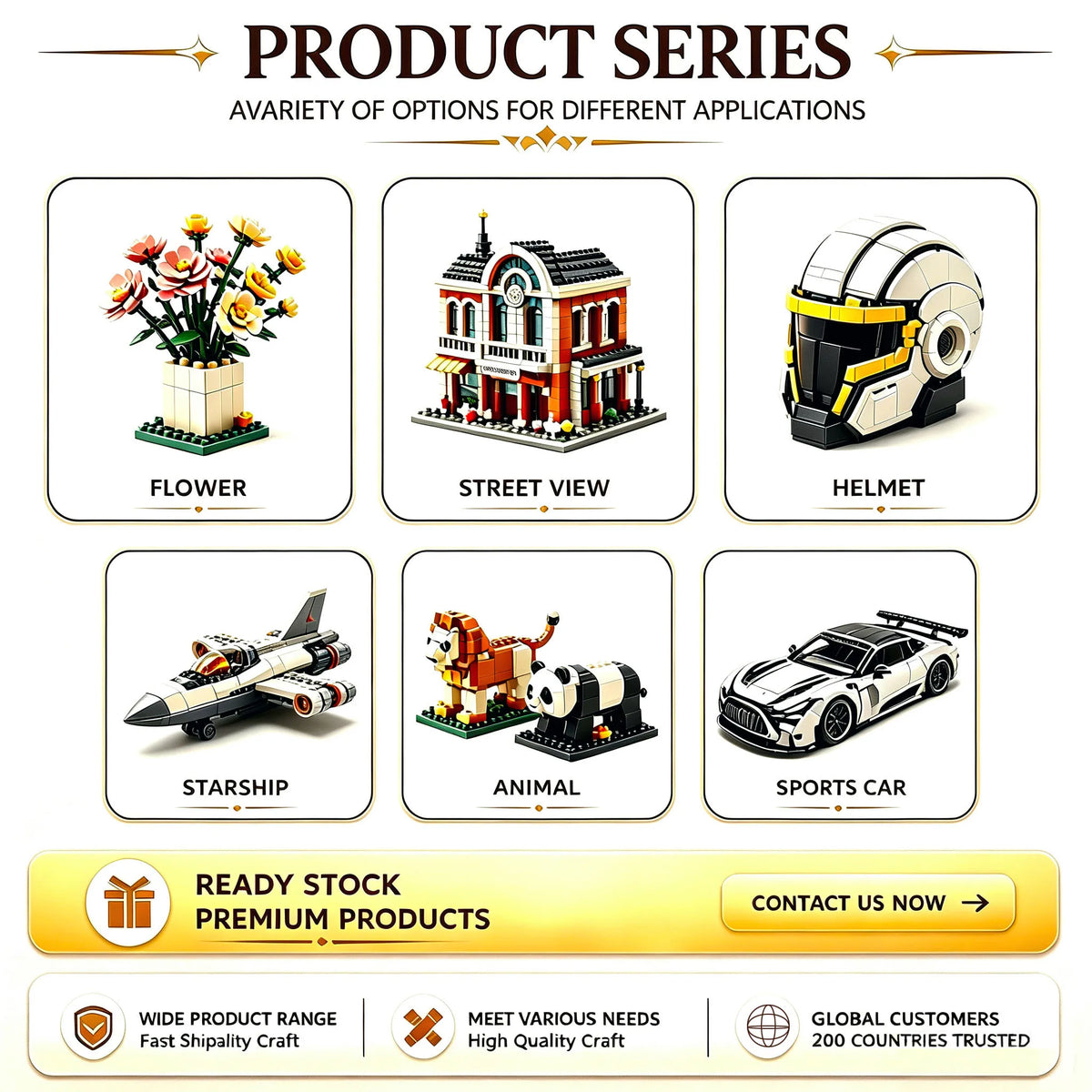 21357 613-Piece Lamp Model Building Set, Fantasy Display Kit - Product View 3
