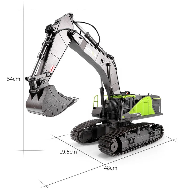 1593 12 Channel RC Excavator, Semi-Alloy Remote Control Digger - Product View 3