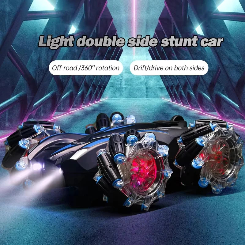 2.4G RC Stunt Drift Car, 360 Degree Climbing Toy with Lights - Product View 3