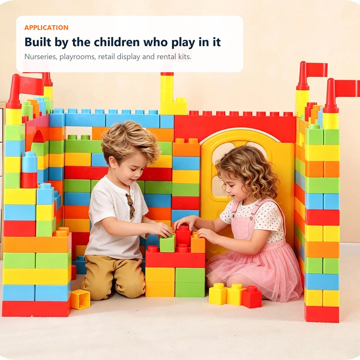 Large Building Bricks Set for Kids, Fun 83 to 172 Piece Playset - Product View 2