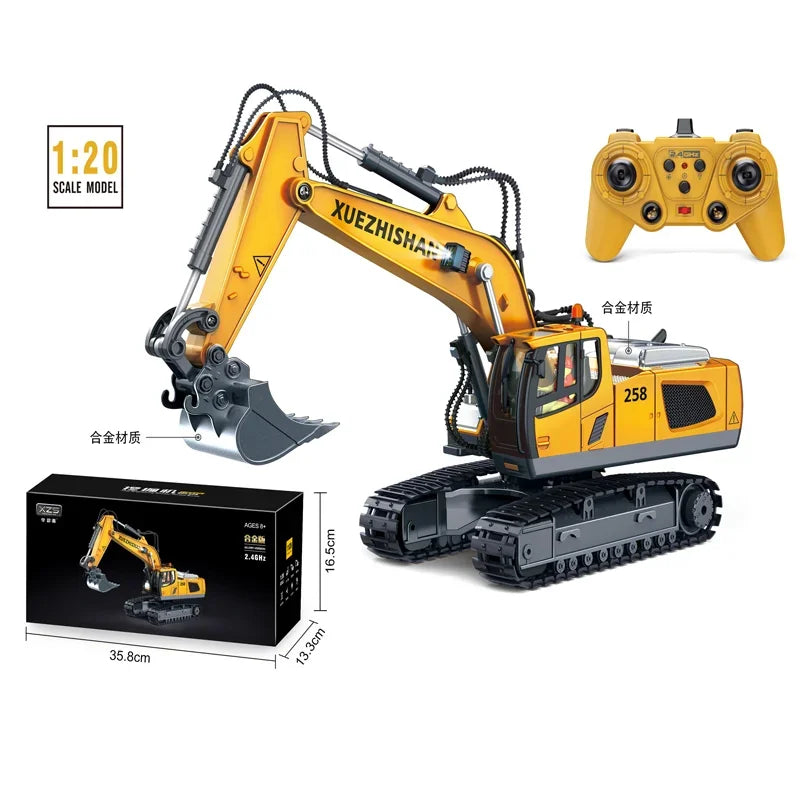 11-Channel Metal RC Construction Vehicles, 2.4G Remote Control Toy - Product View 4
