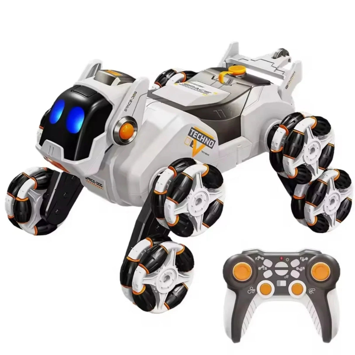 SJY-2203 RC Stunt Car, 8 Wheel Spraying Robot Dog with Music - Product View 1