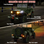 1:10 RC Military Truck 1941 Willys Off-Road Rock Crawler C8815 - Product View 6